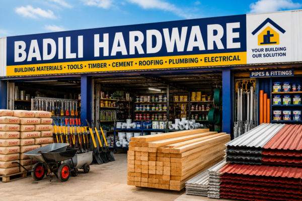 Badili Hardware store in Port Moresby selling building materials and tools